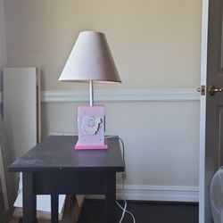 Pink Princess Teddy Bear Lamp