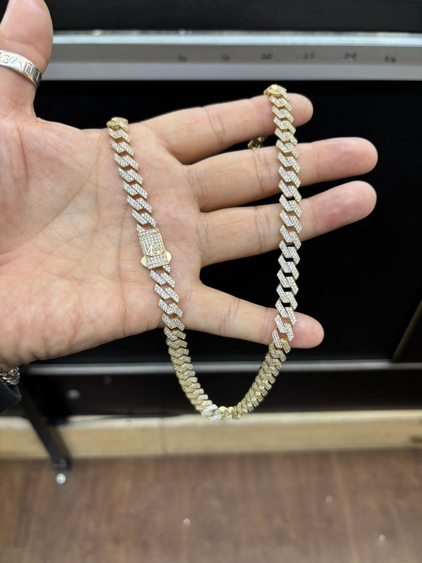 14k Bust Down Monaco Chain 22” 😍 We Buy Gold 14k 70$xG