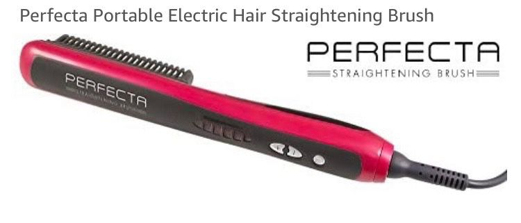 Perfecta Portable Electric Hair Straightening Brush