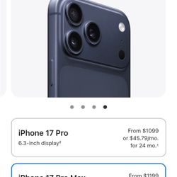 Iphone 17 Pro Max! (Brand New)! 512 GB