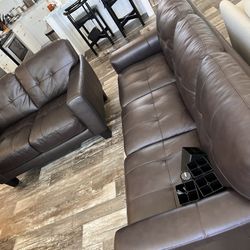 Leather Couch Set