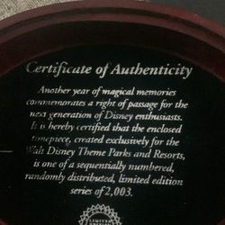 Disney watch from 2003