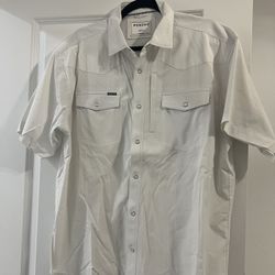 Mens Snap Ponchos Shirt L