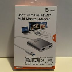 New USB 3.0 to Dual Multi- Monitor Adapter  