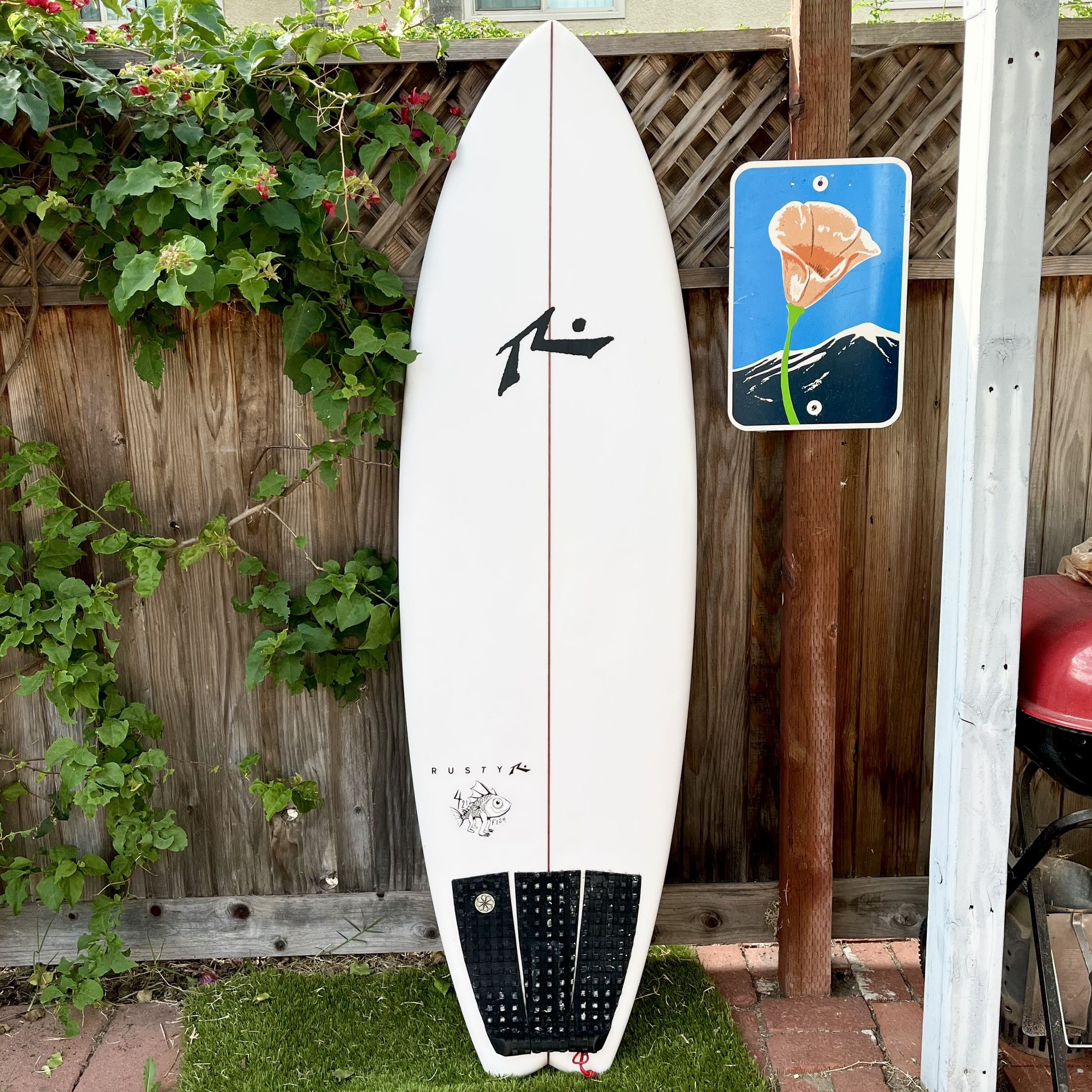 6’2 Rusty 421 Fish Surfboard Surf Board (not Channel Islands Bobby Quad Machado Firewire Seaside Lost Rnf 96 Pisces Album Sharpeye Pyzel Js Twin Fin)