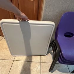 Lifetime Kids Table With 4 Chairs