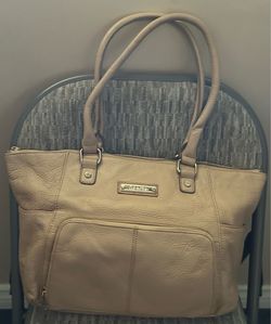 Cartera Calvin Klein beige