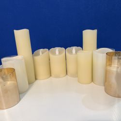Valentine’s Atmosphere Set Of 10 LED Candles All Work Batteries Are Not Included 