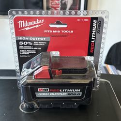 Milwaukee battery M18 red lithium xc6.0
