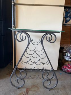 Wrought Iron Wine Rack