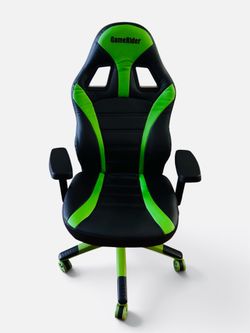 Gaming Desk Chair: Black/Green, NEW Condition,