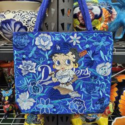 💙⚾️ Betty Boop Dodgers Tote Bag ❤️