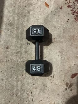45 pound dumbbell