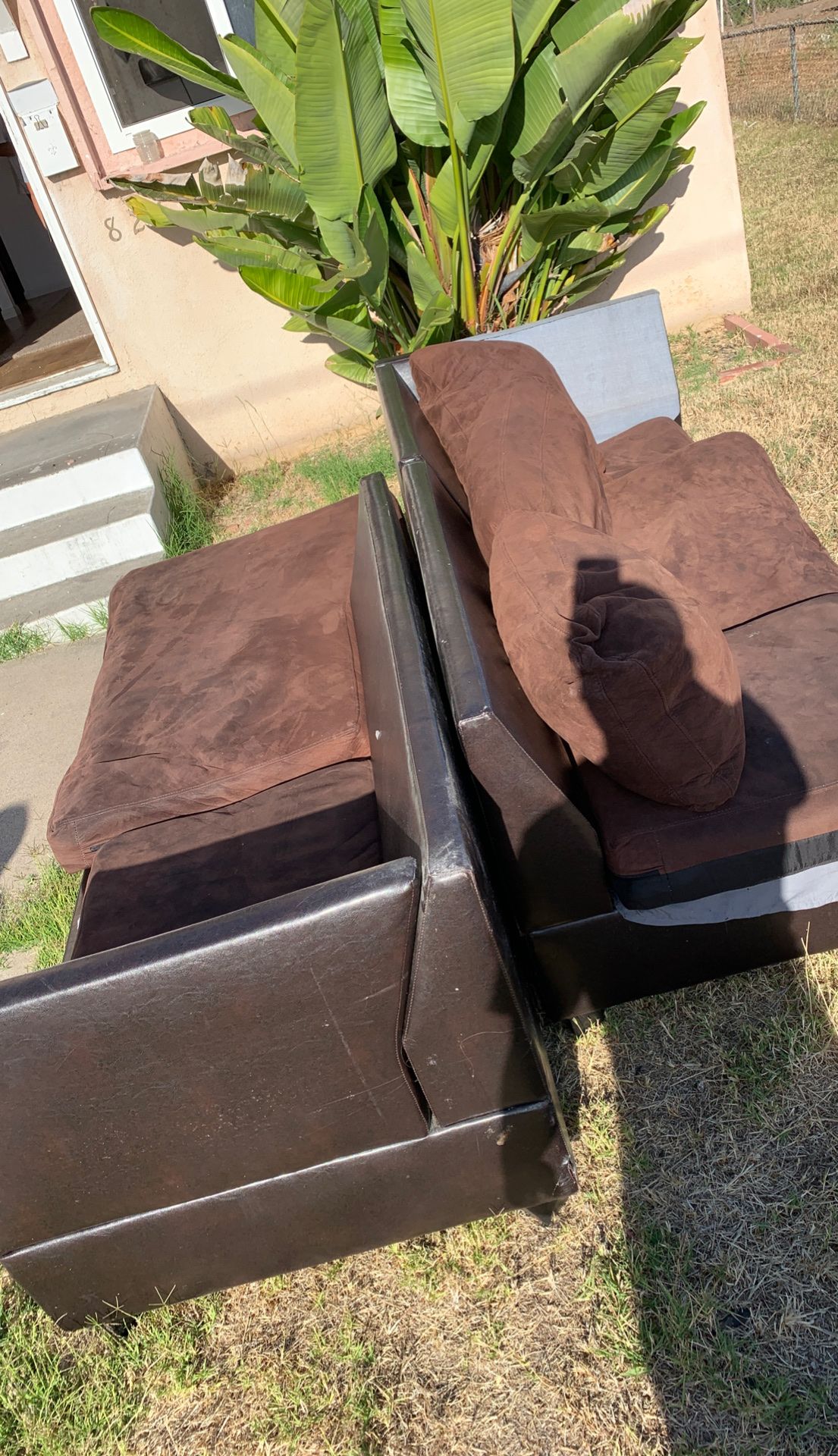 Free brown sectional couch