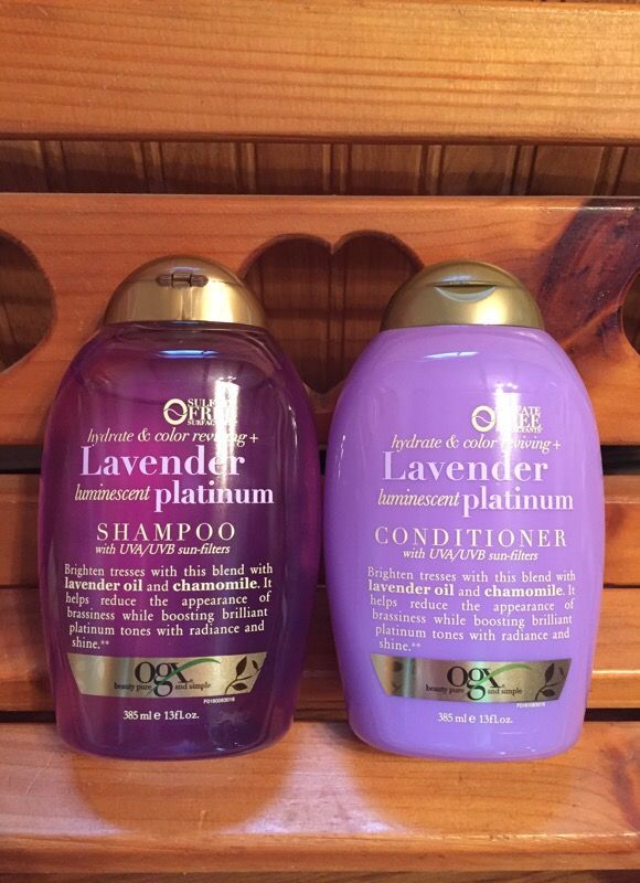 Ogx Lavender Platinum Shampoo And Conditioner 6 For Sale In