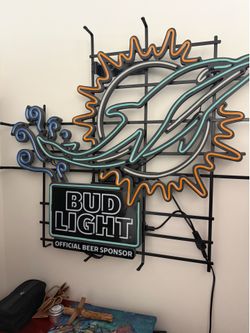 Miami Dolphins Neon Light -Works Perfect