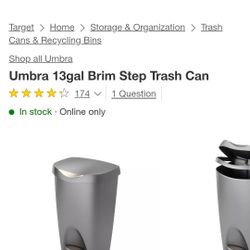 Umbra 13 Gallon Garbage Can