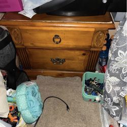 Wood Side Dresser