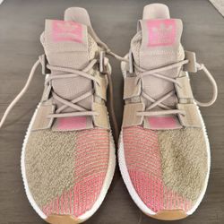 Adidas Art Athletic Beige & Pink  Footwear Slip On Shoes Men 10,5