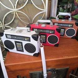 Mini Boombox Purse Clutch