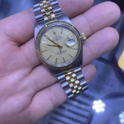 Rolex Datejust 36mm 18k/SS Mint Box Papers Buy Sale Trade Gold Silver 24k