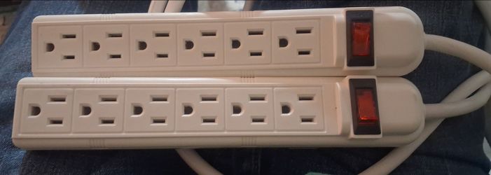 2 six plug strip