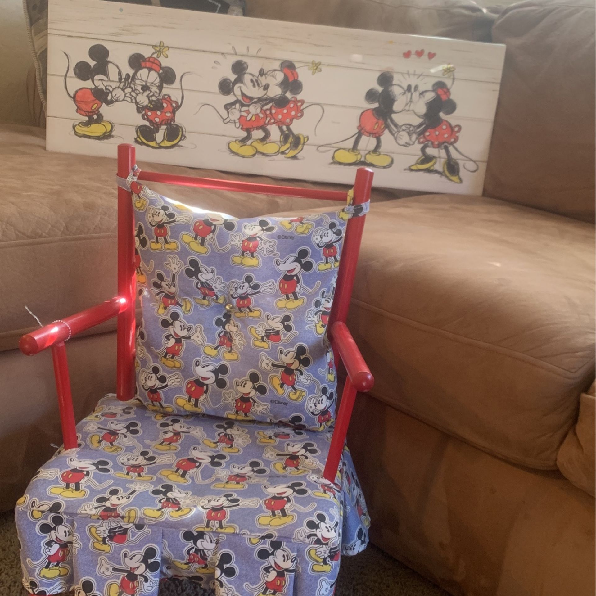 Child’s Rocking Chair And Wall Art Twenty$ Or Ten Each