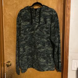 Mens The North Face Camo Zip Up Hoodie Sz XL