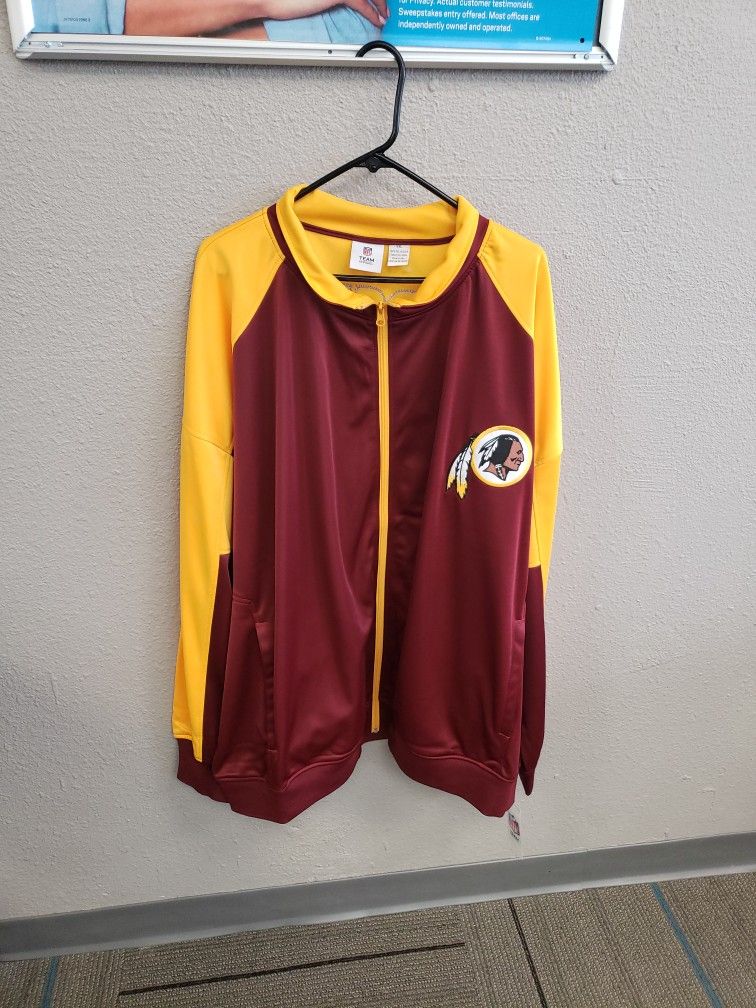 NFL Team Apparel Rare Washington Redskins 5xl Warmup Jacket New w