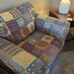 Oversized Large Patterned Chair
