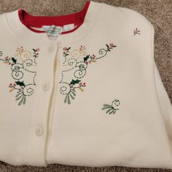 Vintage Beige Shenanigans Christmas sweater Knit UGLY Sweater