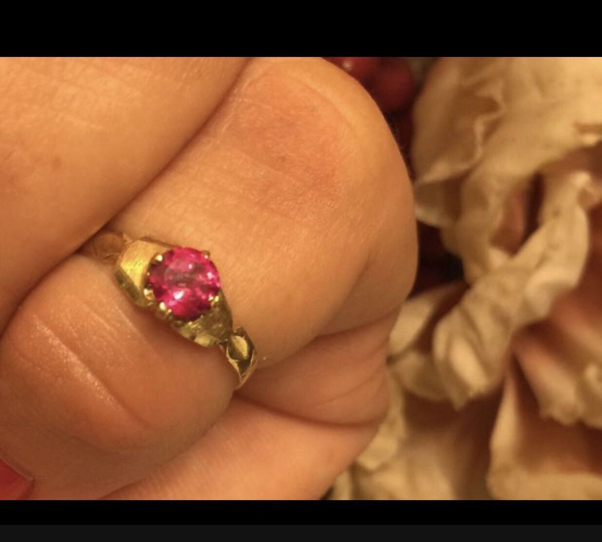 Gold Ring 10 K Size #3 For Baby Girl