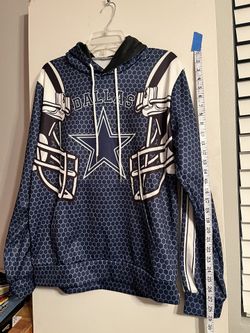 Dallas Cowboys Mens Hoodie Pullover Drawstring Sweatshirt Large