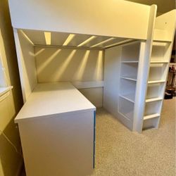 IKEA loft bed and desk