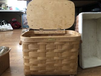 Solid Wicker Basket Crate