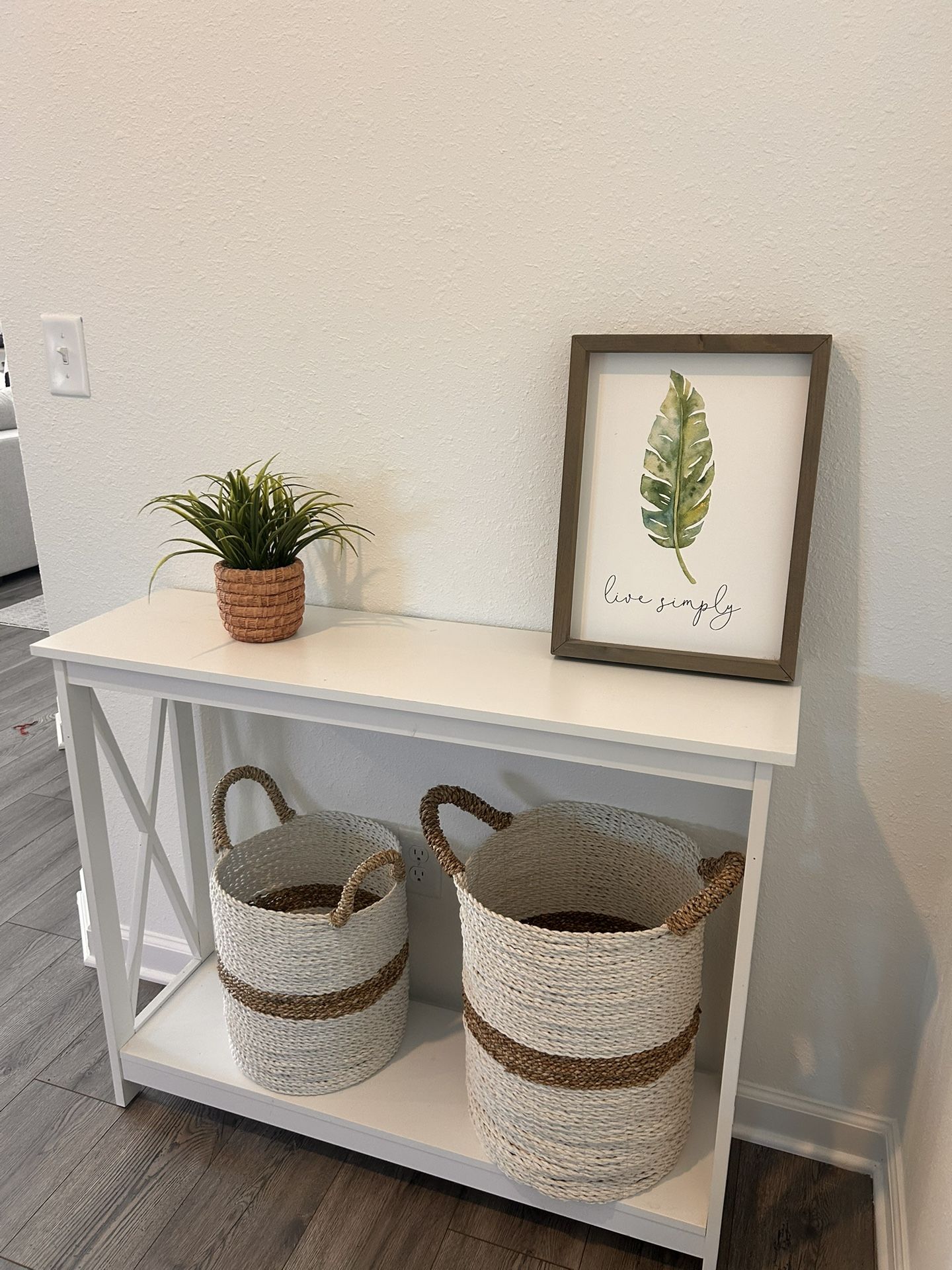 White Console Table