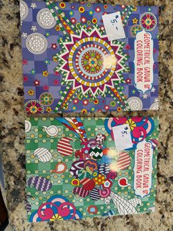 Geometrical Grown Up Coloring Books – Set of 2