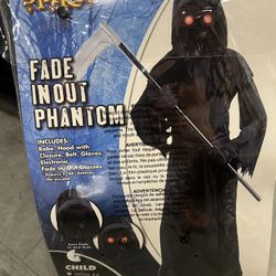 Spirit Fade In Fade Out Phantom Child Halloween Costume Medium 8-10 Complete