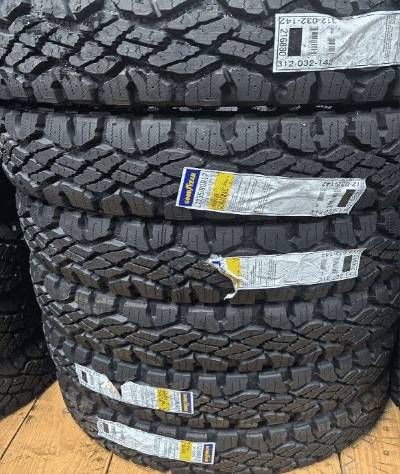LT 235 80 17 GOODYAER DURATRACS BRAND NEW 10 PLY TIRES