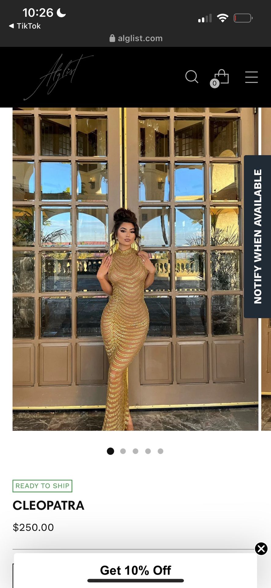 Gold 24K Dress