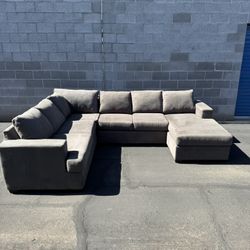 Modern Grey Sectional