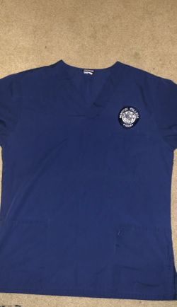 Morton college top scrub size medium