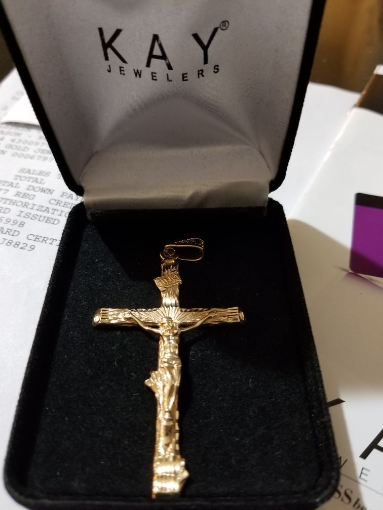 Kay jewelers gold crosses deals