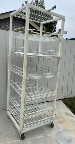 Heavy duty metal rolling storage racks