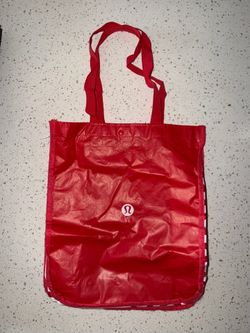 Lululemon Red Reusable Tote Bag