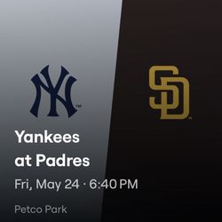 5 Padres Vs Yankees Tickets 5/24