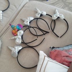 Unicorn Head Bands Party Extras 