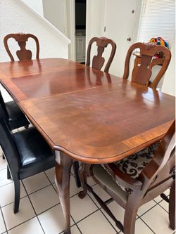 Big dinning table and chairs