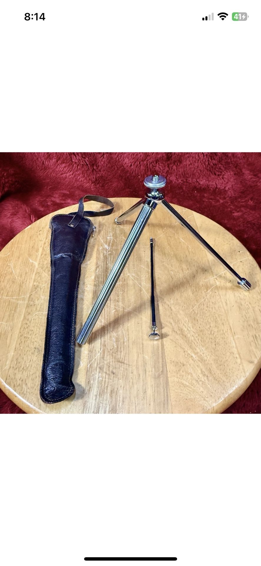 Minox compact table tripod w/Cable release And Pouch very clean, great design