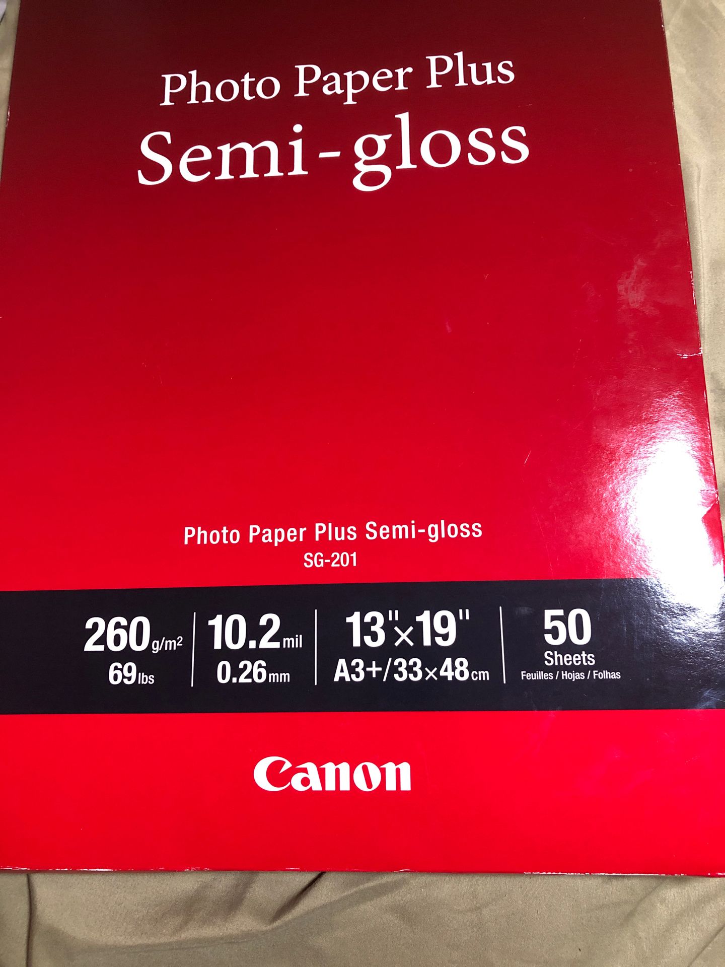 Canon photo paper plus semi gloss